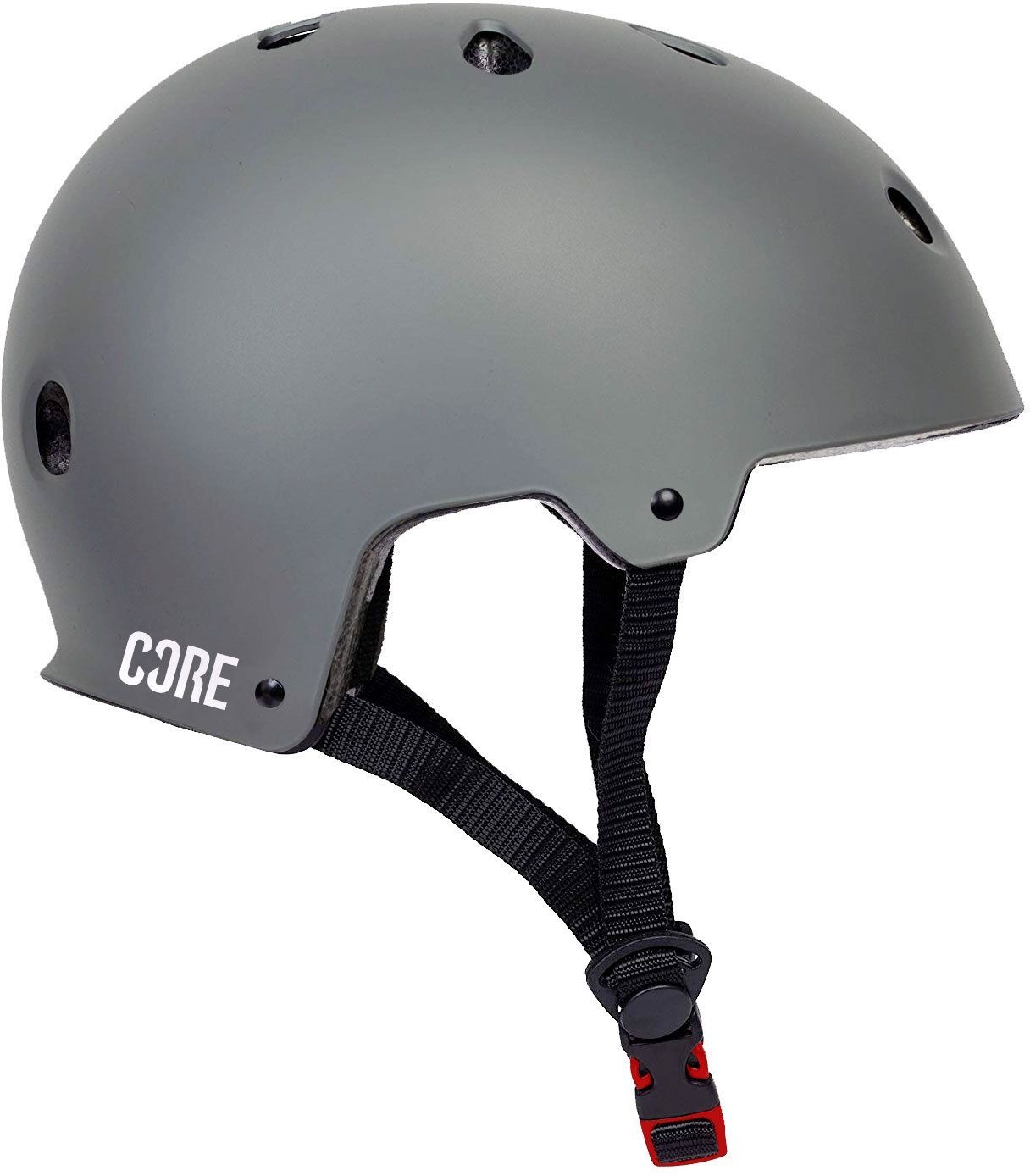 helma CORE BASIC HELMET Matt Grey/White Logo