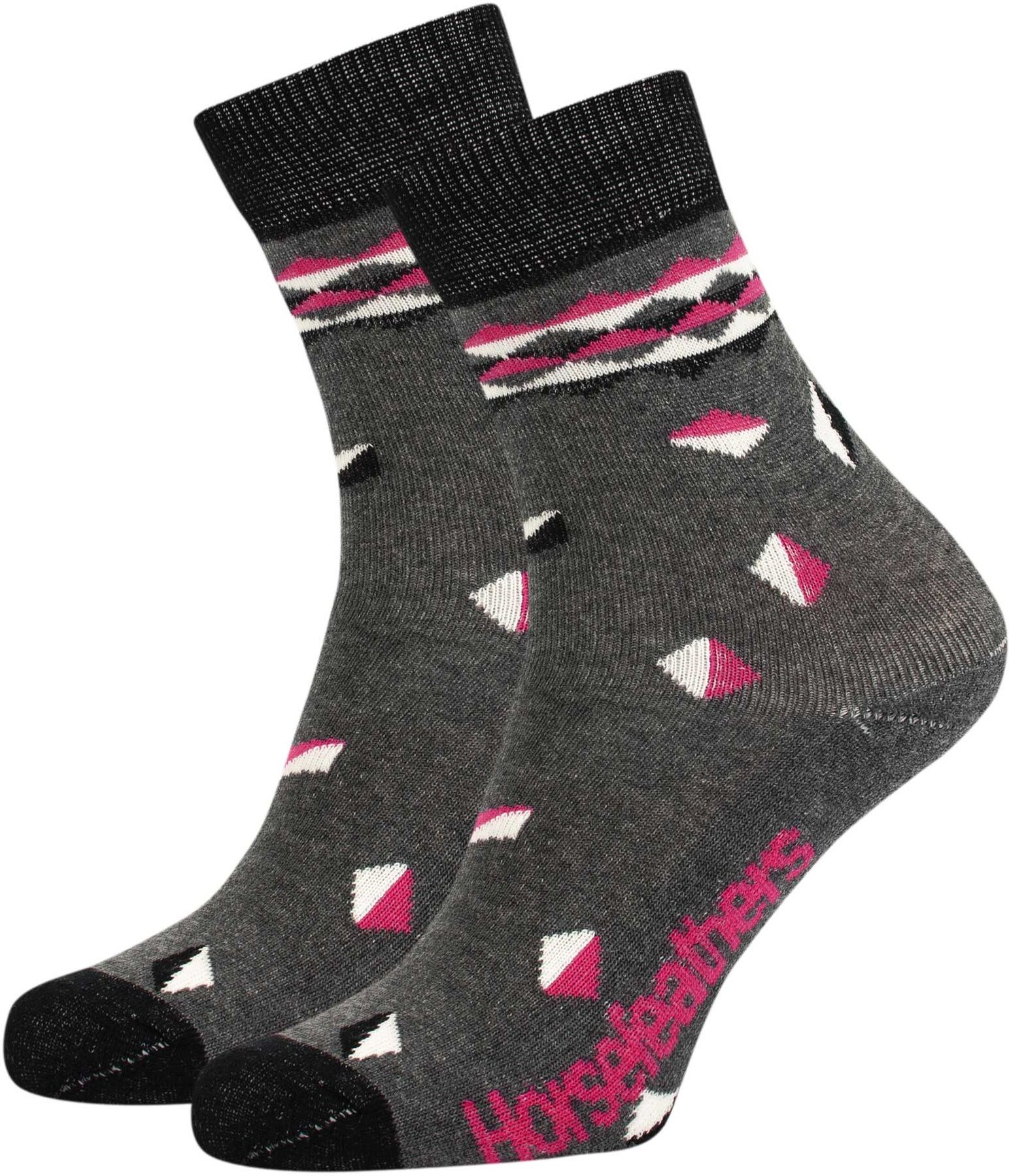 dámské ponožky HORSEFEATHERS VANIA SOCKS (heather gray)