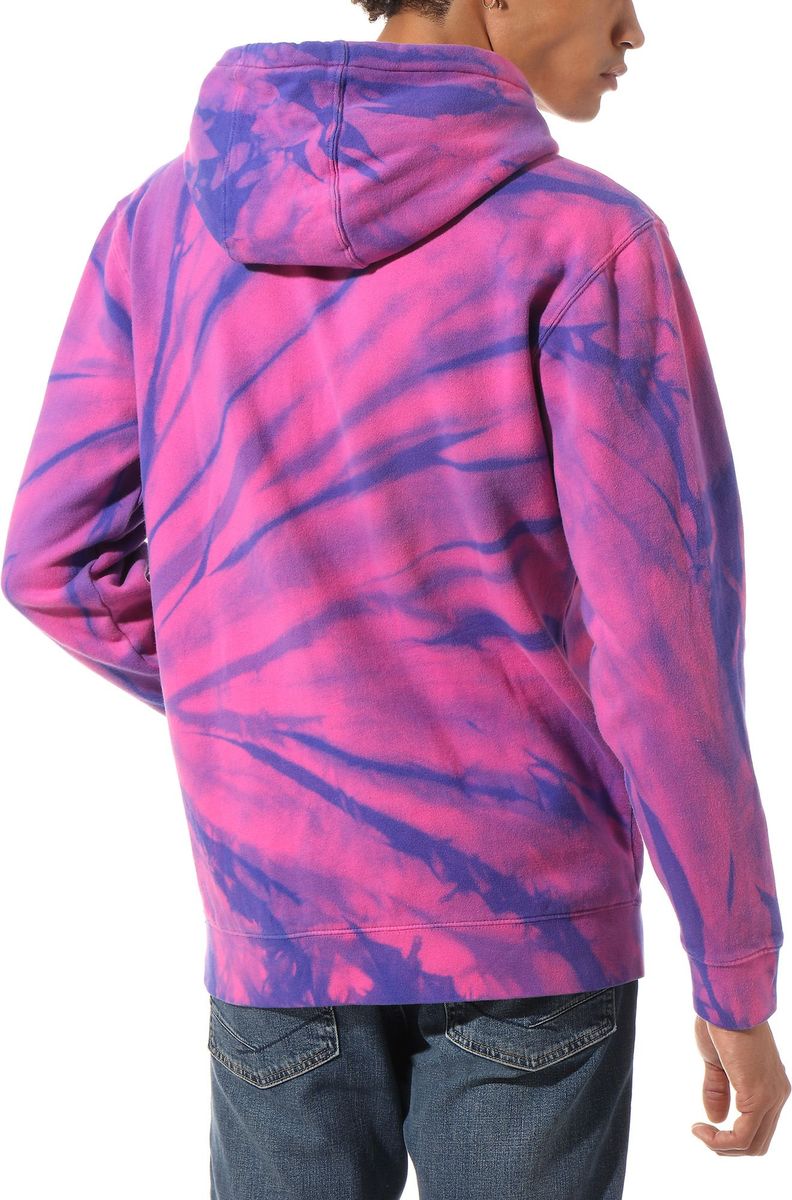 P nsk mikina Vans PARK TIE DYE PO HOODIE Fuchsia Purple Tiedye