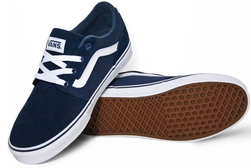 Dětské boty Vans CHAPMAN STRIPE (SUEDE/CANVAS) Dress Blue