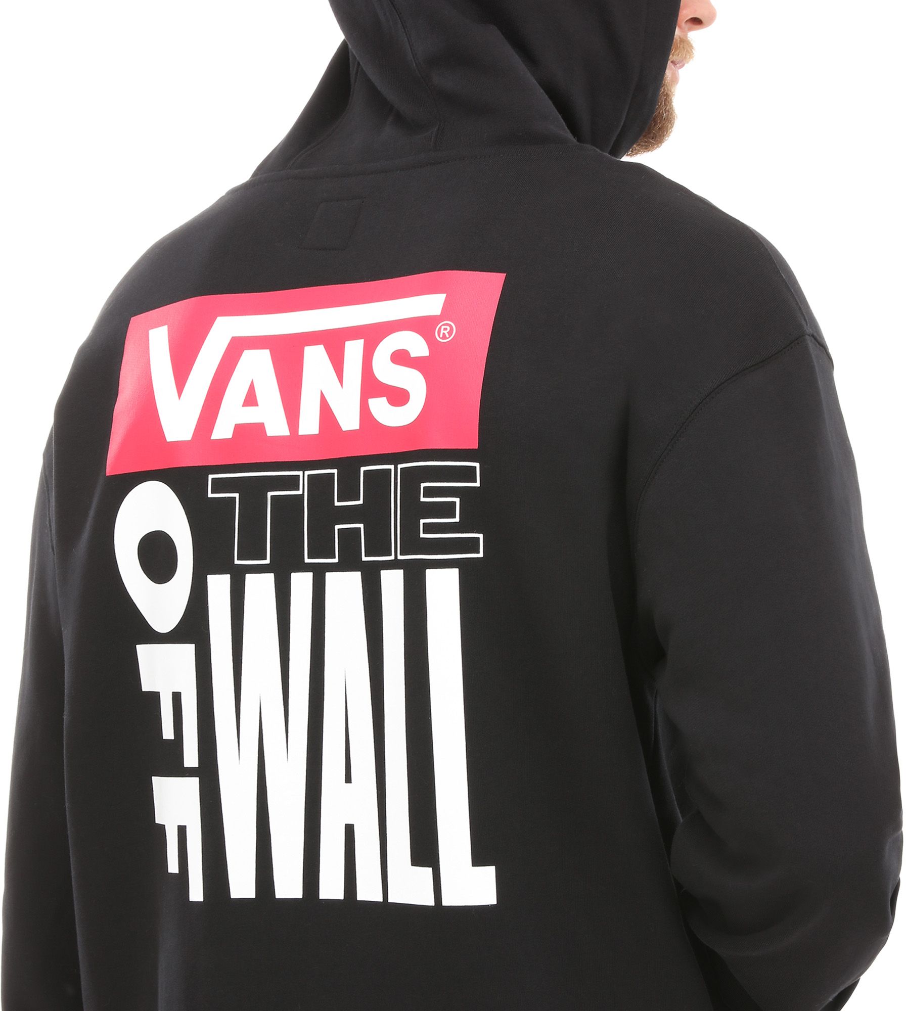 P nsk mikina Vans RETRO TALL TYPE HOODIE Black