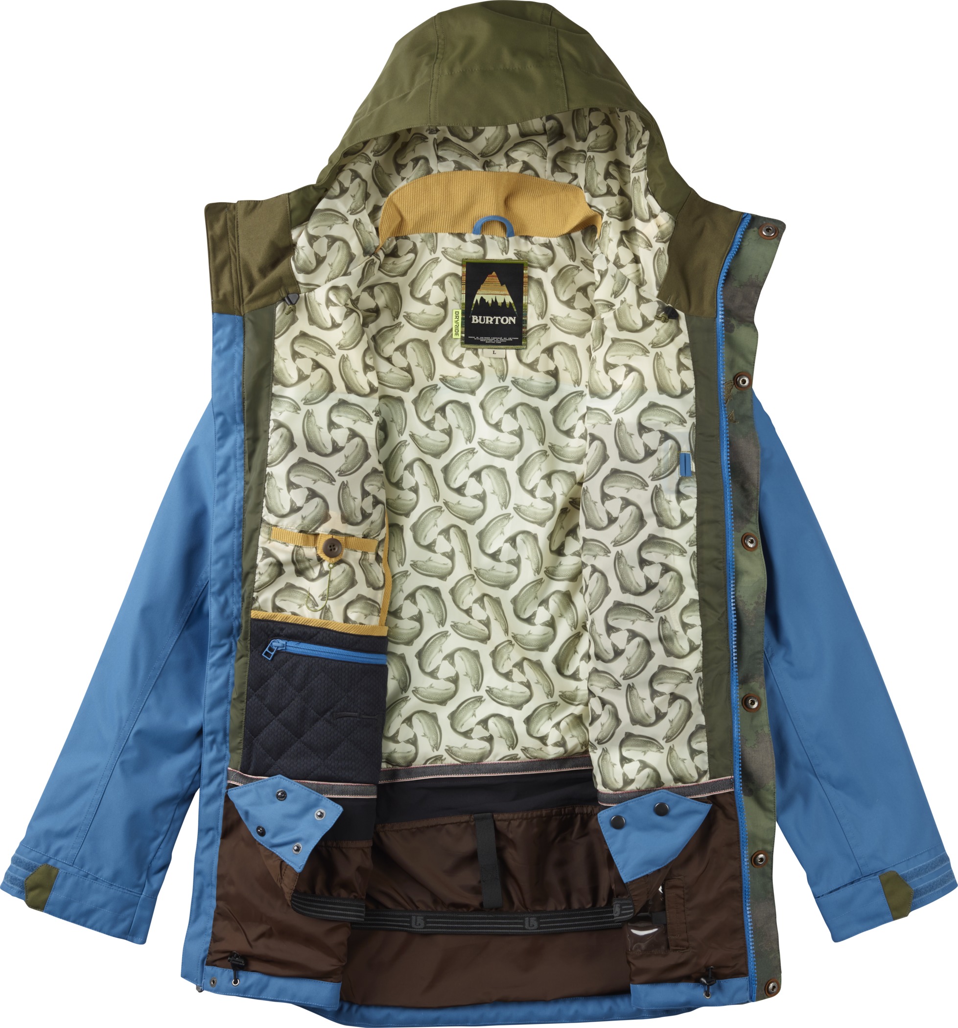 Burton Men's Folsom Jacket Burton Snowboard Jacket Folsom - Orange