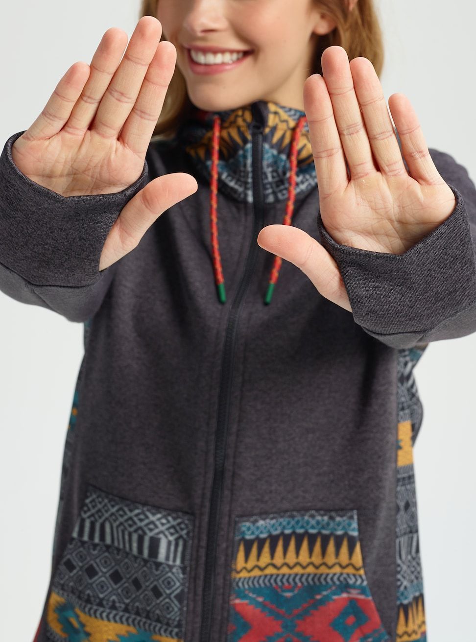 男の子向けプレゼント集結 Dámská mikina Weave Freya Heather/Tahoe Black True FZ OAK Burton Mサイズ