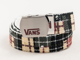 Plaid Skull Web black grey red