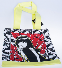 sugar and strange zip up  tote