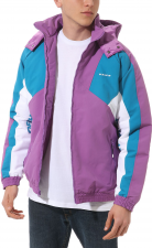 HI-POINT BLOCKED SPORT JACKET Dewberry/Turkish Tile