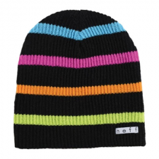 DAILY STRIPE BEANIE/BLACK MULTI