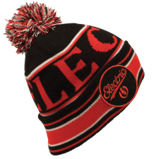PAYTON STRIPE  BEANIE RED