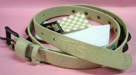 Vavoom lthr belt wht