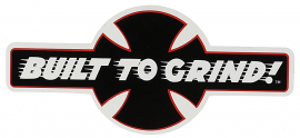 BUILT TO GRIND STICKER Black