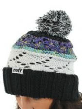 WHIM BEANIE/BLACK PURPLE