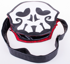 Creepy skull fligth bag