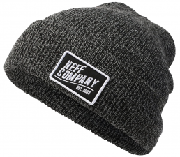 STATION BEANIE Black Grey