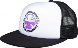 PURPLE CHROME MESH CAP White/Black