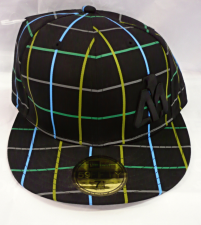 Matix black yellow green graz check