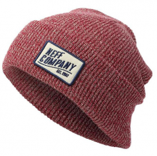 STATION BEANIE Maroon White