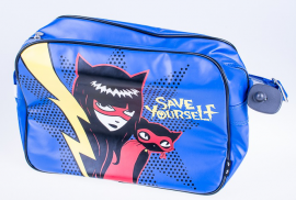 Save yourself flight bag blue