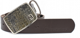 FRED BELT (croc brown)