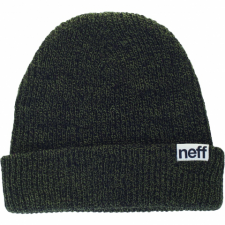 FOLD HEATHER BEANIE/BLACK OLIVE