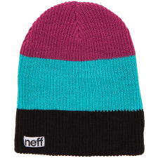TRIO BEANIE/BLACK TEAL RASPBERRY