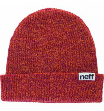FOLD HEATHER BEANIE/ORANGE RASPBERRY