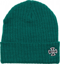 CROSS RIBBED BEANIE Forest Green