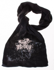 Supa coop scarf true black