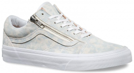 OLD SKOOL ZIP (Marble Suede) Blue/True White