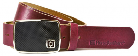 FRED BELT (carbon ruby)